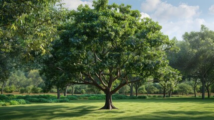 Fototapeta premium Tranquil Green Forest