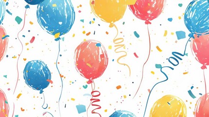 Create playful party invitations with hand-drawn doodles, featuring balloons, confetti, and festive decorations that set the mood for celebrations.