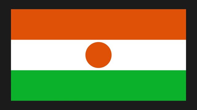 Niger Paper Folding Flag, Niger Flag, Flags Animation, Niger Banner, Celebration, Patriots, 4K Animation, Surface Texture, Background.