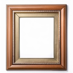 Empty Golden Luxury frame. Generated image