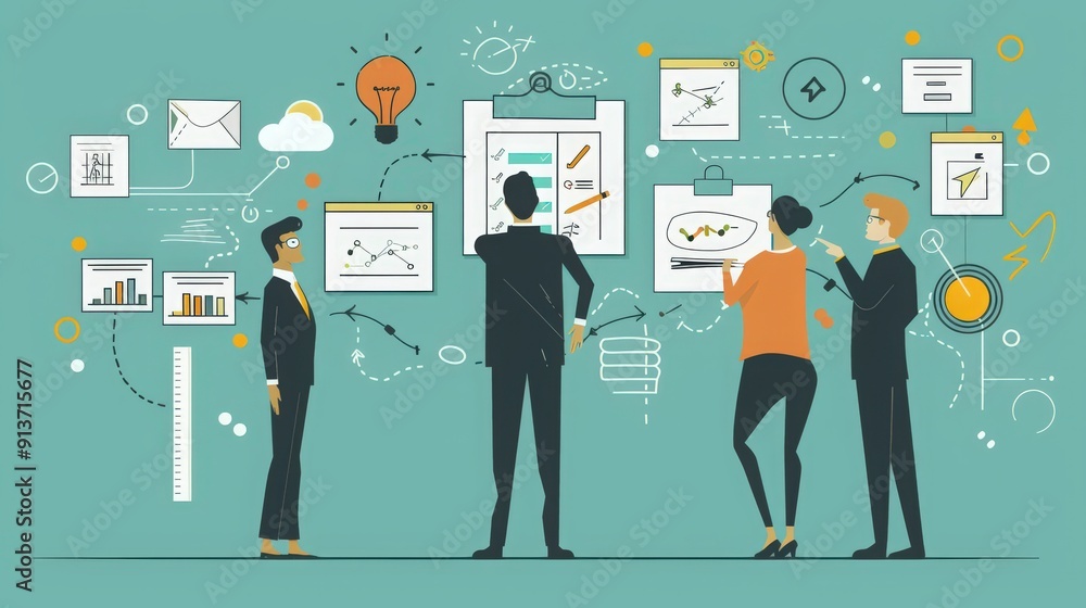Poster describe the process of creating a project charter