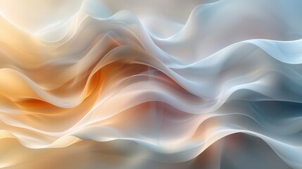Obraz premium Abstract Flowing Patterns in Soft Hues Representing Gentle Movement and Serenity