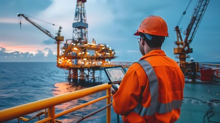 Describe the technological advancements in safety equipment for oil rigs.
