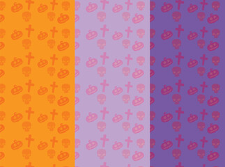 Halloween horizontal banner with vector logo. The inscription with ominous tree branches, bats and a pretty witch on a background of the full moon