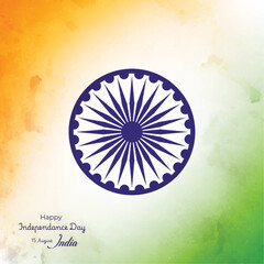 Happy indian independence day flag background