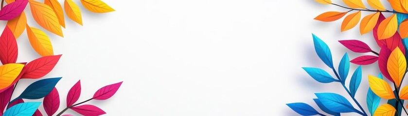 Holy festival minimalist banner, colorful, simple elegance