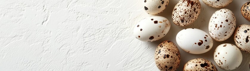 Fototapeta premium A quail eggs 