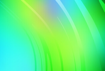 Light Blue, Green vector background with lines.