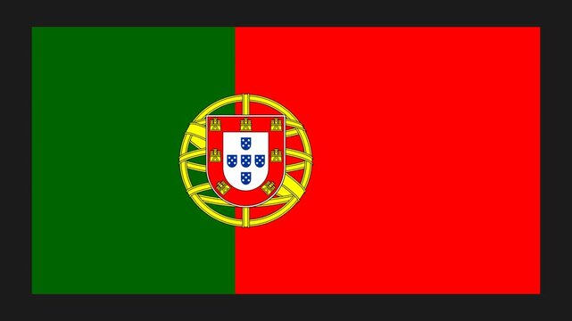 Portugal Paper Folding Flag, Portugal Flag, Flags Animation, Portugal Banner, Celebration, Patriots, 4K Animation, Surface Texture, Background.