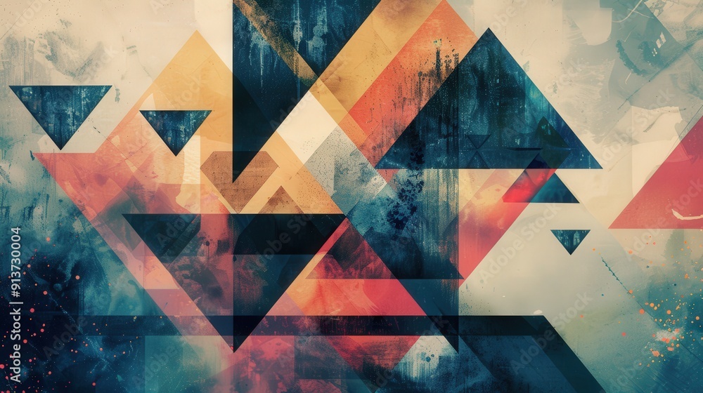 Aufkleber harmony of geometric shapes that create balance and visual interest in your designs.