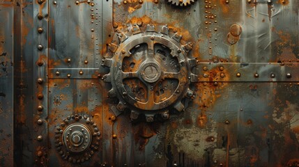 industrial aesthetic of grunge textures that capture the essence of machinery and metal.