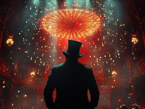 Master of Ceremonies: Ringmaster Commanding Spotlight with Next Act Announcement