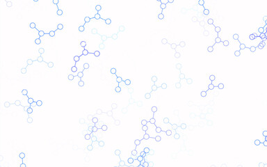 Light Blue, Yellow vector template with artificial intelligence structure.