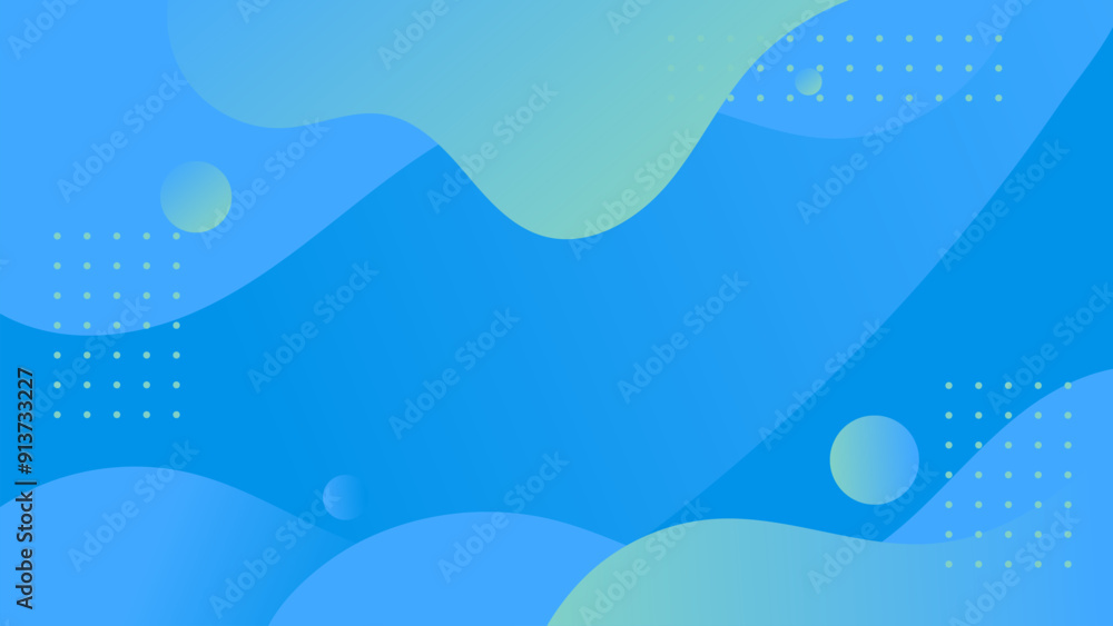 Sticker Ocean blue abstract background. Modern design template for web cover