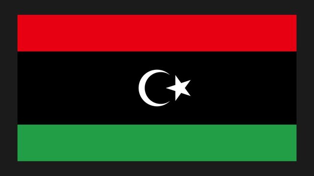 Libya Paper Folding Flag, Libya Flag, Flags Animation, Libya Banner, Celebration, Patriots, 4K Animation, Surface Texture, Background.