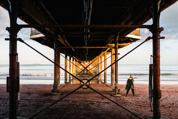 under the pier