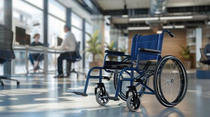 The wheelchair in office