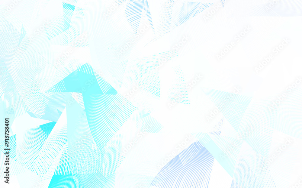 Poster light blue vector texture with triangular style.