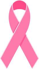 Pink ribbon symbol breast cancer