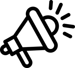 Loudspeaker megaphone vector icon

