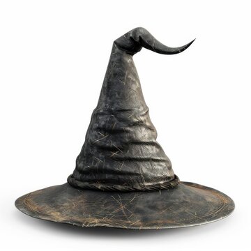 recommend clip art: Witch hat on solid white background, single object