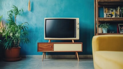 Retro Television in a Modern Living Room