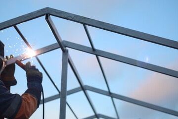 person looking through window