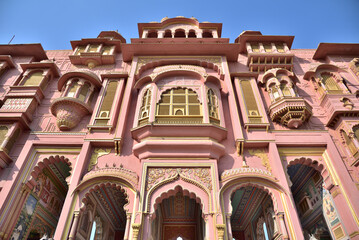 The Patrika Gate is the most famous landmark in Jaipur, India