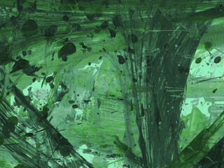Green abstract texture. Background green art. Sea and ocean in depth