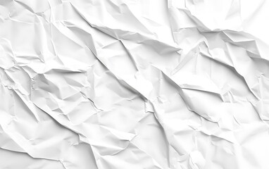 Obraz premium High Contrast White Crumpled and Creased Paper Poster Texture