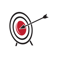 Target icon vector logo design illustration