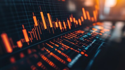  Market chart of business increase stock graph 