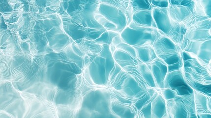 Obraz premium Abstract Blue Water Surface with Light Reflections