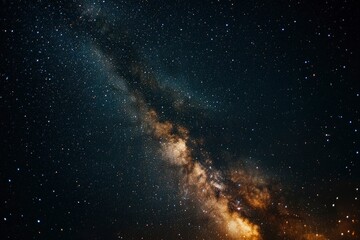 Fototapeta premium Fireworks with blur milky way background with copy-space with generative ai