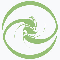 Round carnival mask icon. Vector image for messenger.