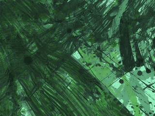 Green abstract texture. Background green art. Sea and ocean in depth