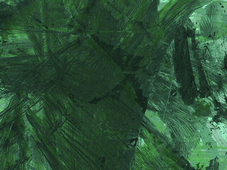 Green abstract texture. Background green art. Sea and ocean in depth