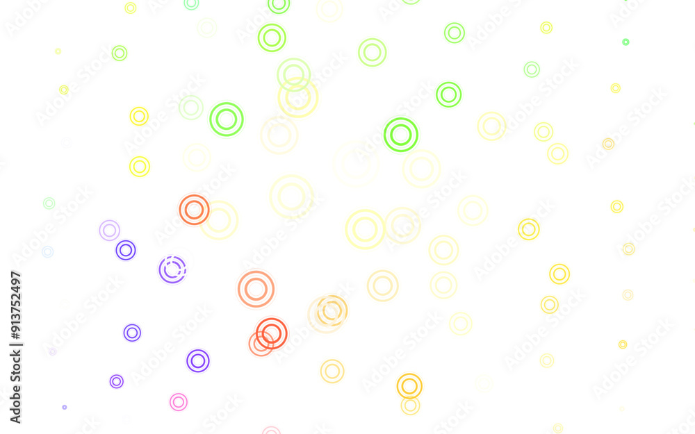 Poster light multicolor vector pattern with spheres.
