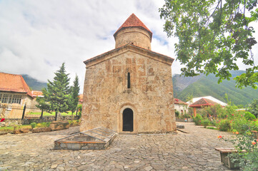 Fototapeta premium Christian Church Saint Elishe in Kish village, Azerbaijan 