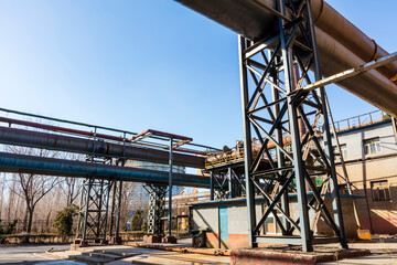 The workshop and equipment of the steel mill