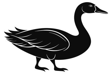 
Duck and goose icon silhouette vector illustration
