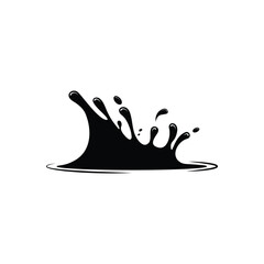 Drop water icon Splash water vector black