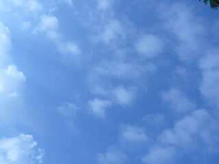 blue sky with clouds