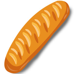 Delicious Loaf Bread Long illustration