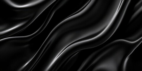 Obraz premium Abstract Black Silk Fabric Texture