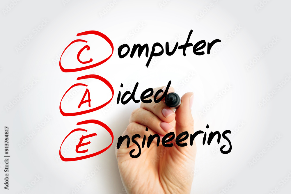 Aufkleber cae - computer aided engineering is the broad usage of computer software to aid in engineering analy