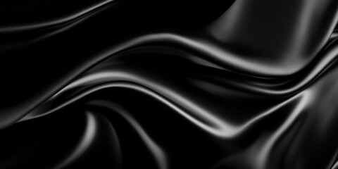 Obraz premium Abstract Black Silk Texture