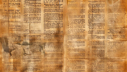 Obraz premium Old Newspaper Background with Text.