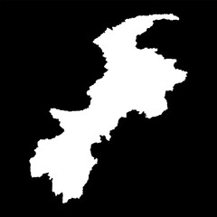 Khyber Pakhtunkhwa province map, province of Pakistan. Vector illustration.