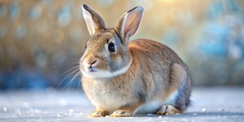 Obraz premium rabbit in the snow
